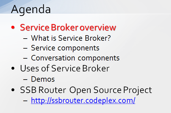 SQL Server Service Broker 基础知识 PPT 文档 – 分享下载！