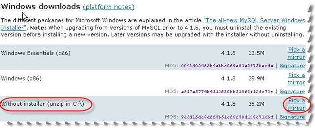 MySQL下载与安装(转) - 山|月 - 博客园