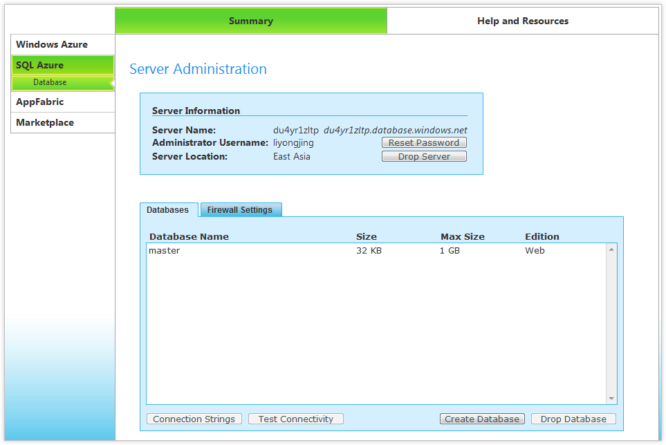 SQL Azure