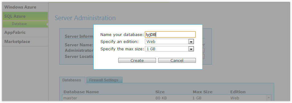 SQL Azure