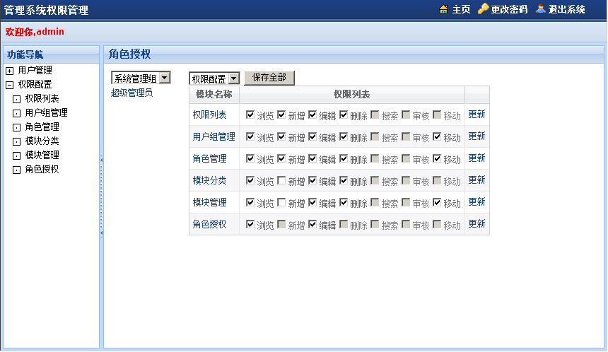 通用的管理系统权限设计 即将正式发布