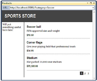第8章 SportsStore：导航与购物车 — 精通MVC 3 框架