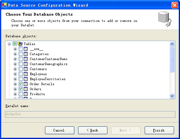 用Visual Sudio 2005 创建一个简单的数据库应