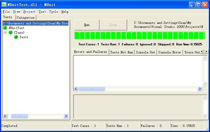 nunit path bin nunit exe startprogram startarguments run ...