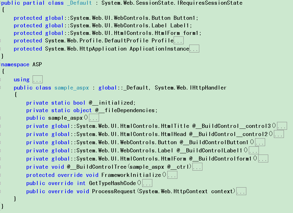 ASP.NET网页代码模型分析