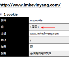 Web Developer Bar看到的乱码的Cookie