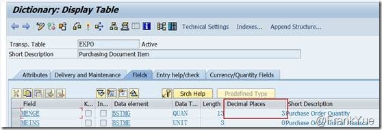 物料单位的小数点 Sap Frankyue 博客园