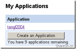 my applications