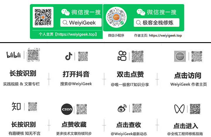 微信公众号【WeiyiGeek】