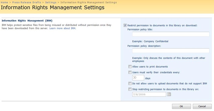 IRMSettings