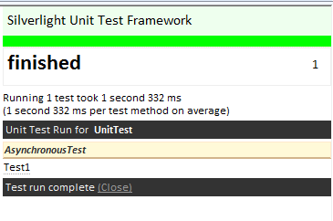 Silverlight 异步单元测试