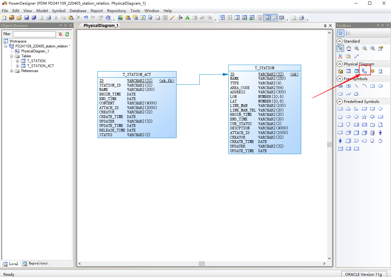 PowerDesigner: 利用sql指令碼檔案逆生成模型