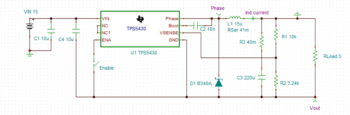 TPS5430 Buck-Boost Regulator