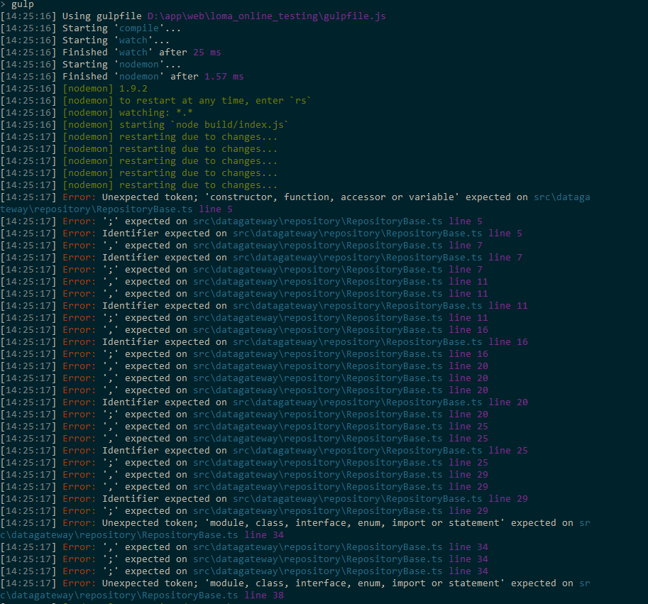 typescript protected error