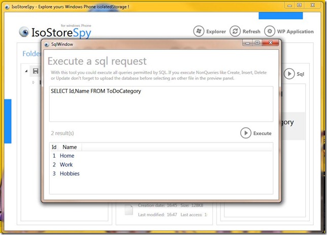 IsoStoreSpy-SqlRequest