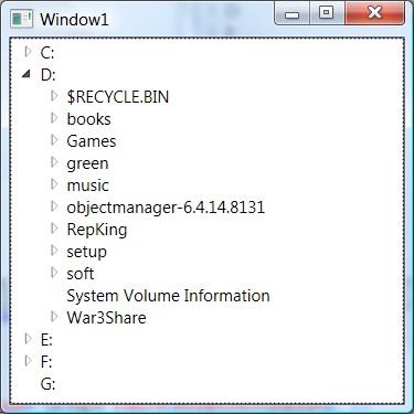 学习WPF: 创建数据绑定目录树