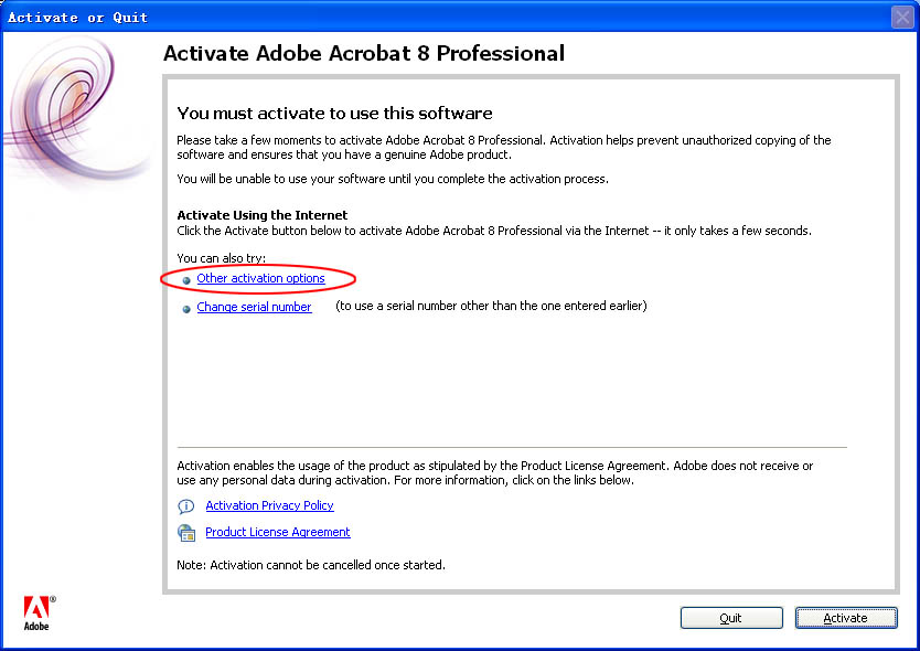 Adobe Acrobat 8 Pro Activation Keygen