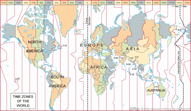 timezones-map