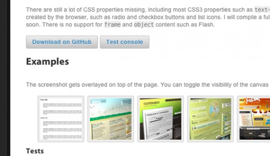 02 html2canvas 540x312 18个节约时间提高效率的CSS工具