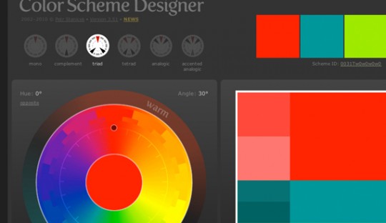 04 color scheme designer 540x312 18个节约时间提高效率的CSS工具