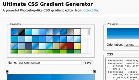 06 gradient generator 540x312 18个节约时间提高效率的CSS工具