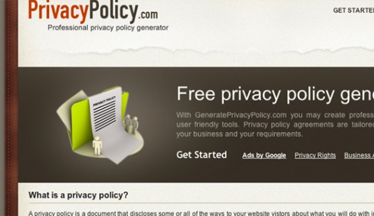 10 privacy policy generator 540x312 18个节约时间提高效率的CSS工具