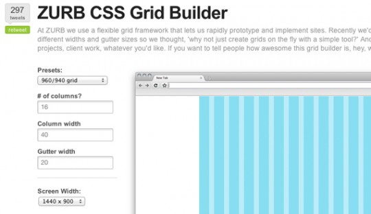 14 zurb css grids 540x312 18个节约时间提高效率的CSS工具