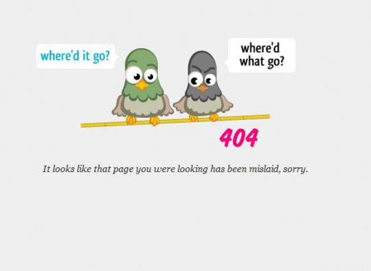 404 1600 540x395 50个极具创意和灵感的404页面