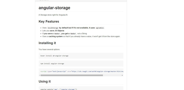 angular storage