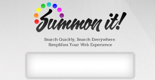 summon 540x279 45个网页中充满创意的字体排版
