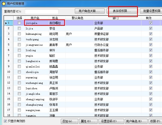 吉日嘎拉，通用权限管理系统组件