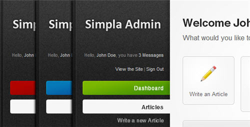 admin template