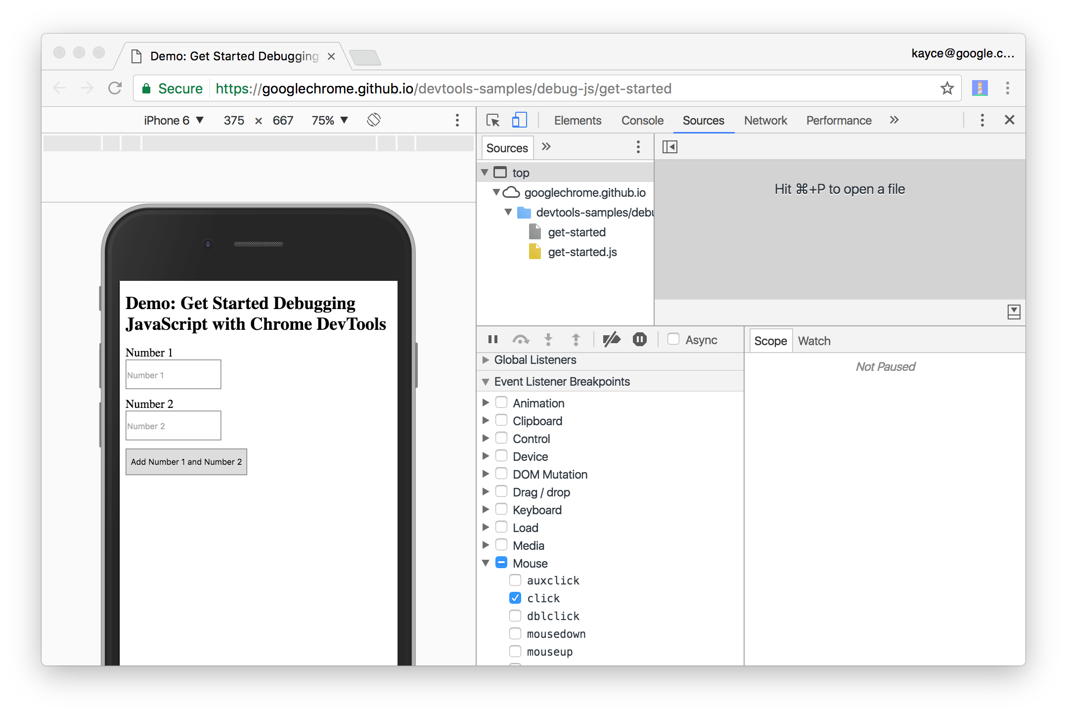 Chrome 浏览器调试 JavaScript第2张