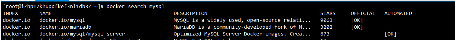 docker安装MySQL