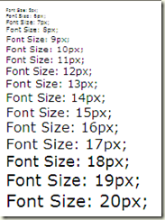 IE8下的字体