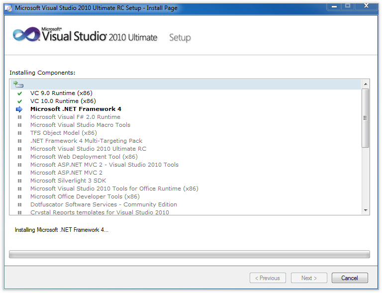 Visual Studio 2010 and .NET Framework 4 Release Candidate发布