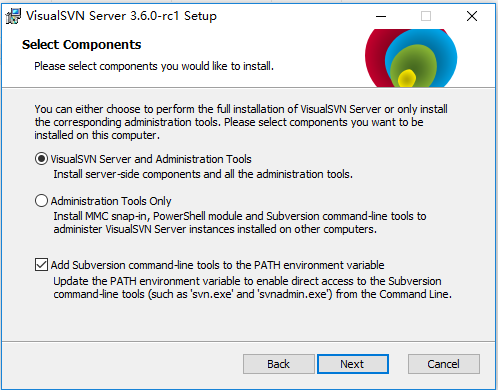 Windows下的SVN服务器 VisualSVN Server_Windows_02