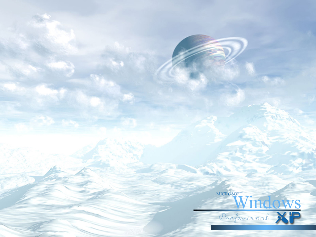 XP desktop - snow planet
