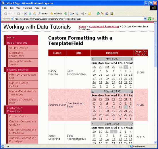 [翻译]Scott Mitchell 的ASP.NET 2.0数据教程之十二：在GridView控件中使用TemplateField