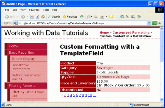 [翻译]Scott Mitchell 的ASP.NET 2.0数据教程之十三：在DetailsView控件中使用TemplateField...