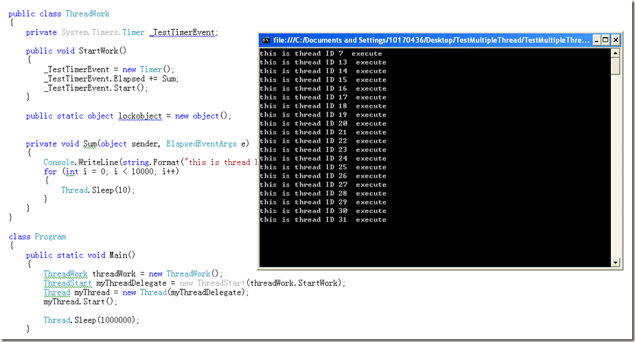 System threading c. Thread Sleep c#. Thread.Sleep(1);.