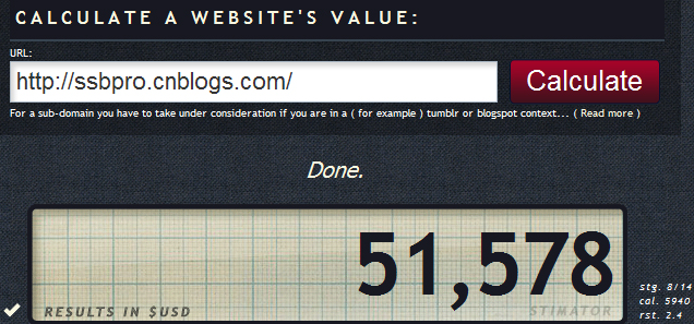 [转]Stimator:评估您的网站/博客的价值