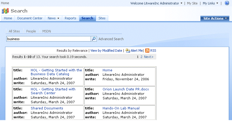 MSDN Visual系列：MOSS企业级搜索之一——在搜索中心里创建自定义搜索页面和标签选项卡...