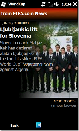 World Cup 2010 for Windows Mobile 2
