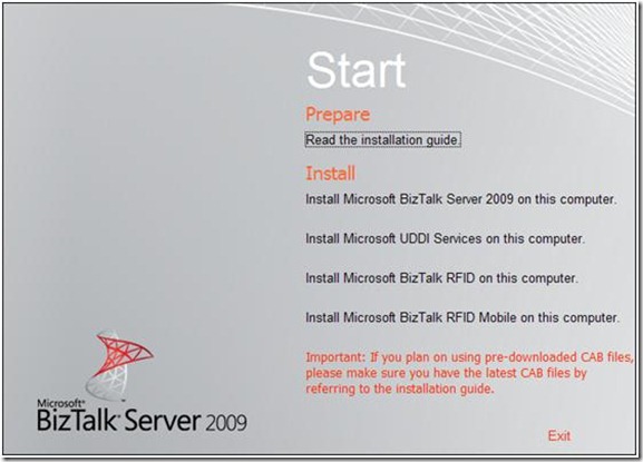 BizTalk Server 2009 install 1