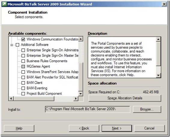 BizTalk Server 2009 install 3