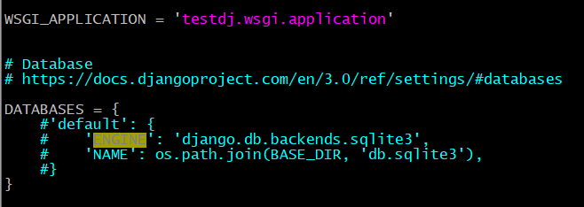 settings sqlite3