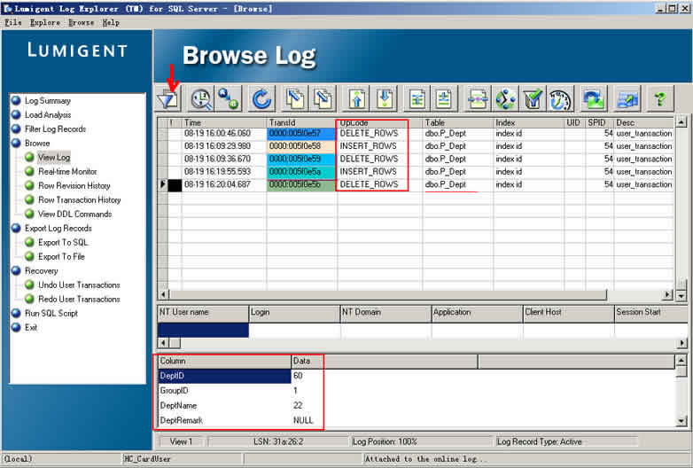 LOG EXPLORER FOR SQL SERVER 使用第5张