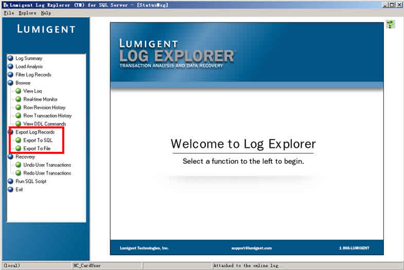 LOG EXPLORER FOR SQL SERVER 使用第7张