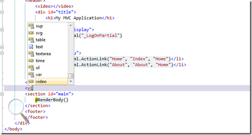 Intellisense